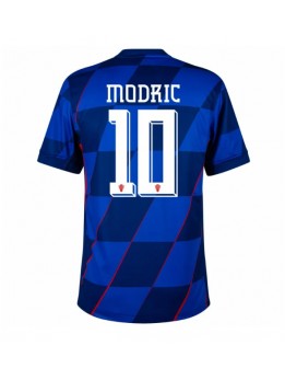 Billige Kroatia Luka Modric #10 Bortedrakt EM 2024 Kortermet